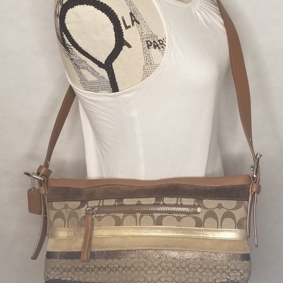 Coach Striped Patchwork - Picture 2 of 9